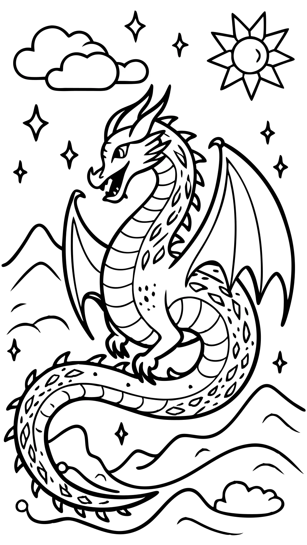 coloriages de dragon adultes